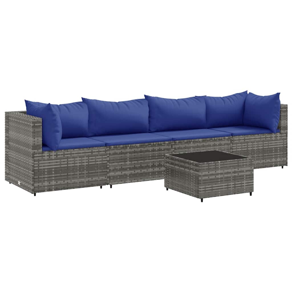 Patio Lounge Set Grey