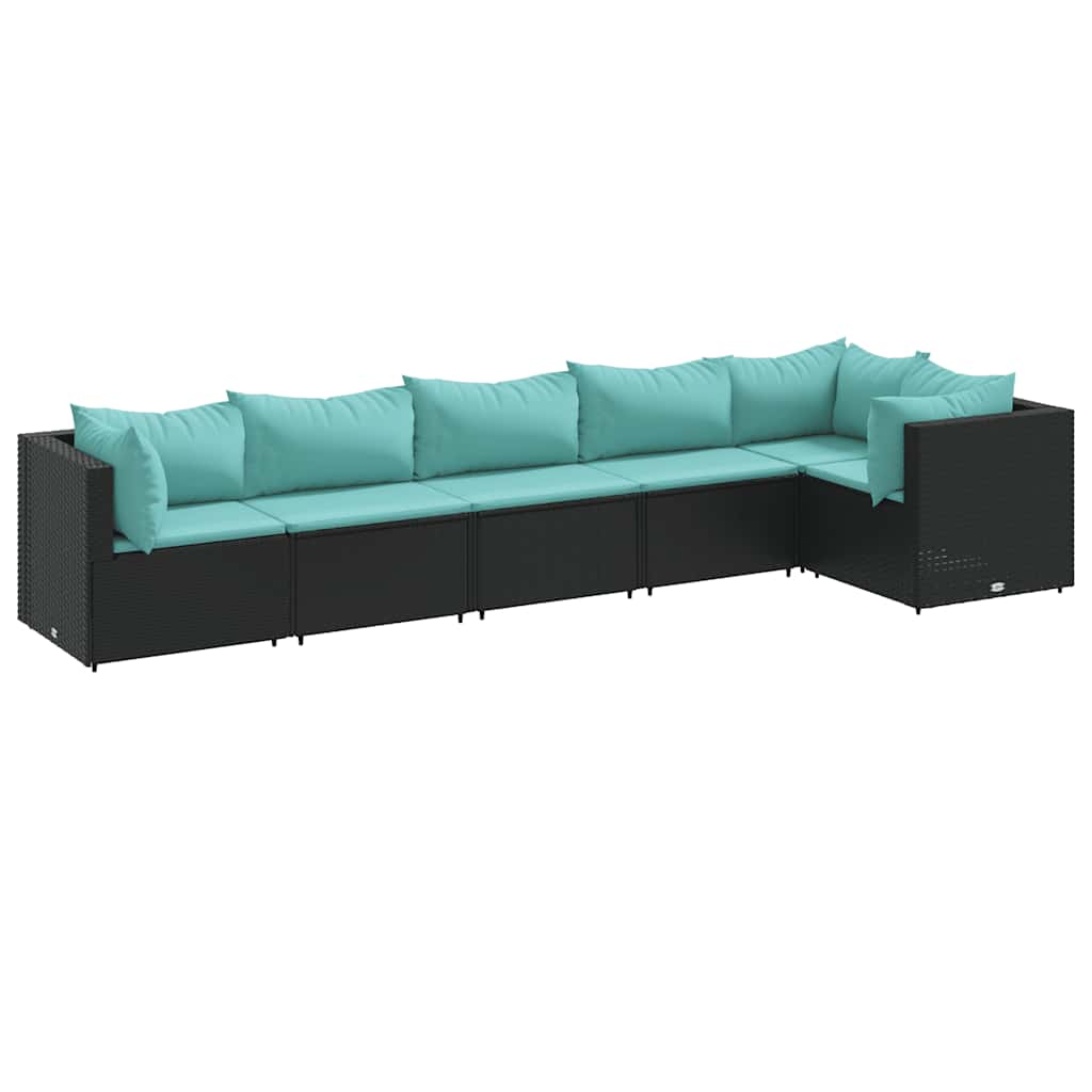 Patio Lounge Set Black