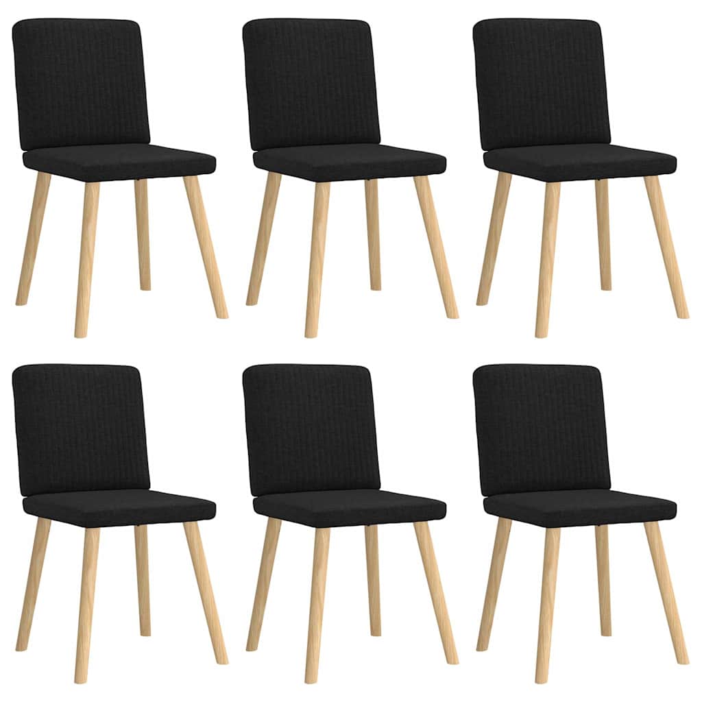 Dining Chair Set of 6 Black