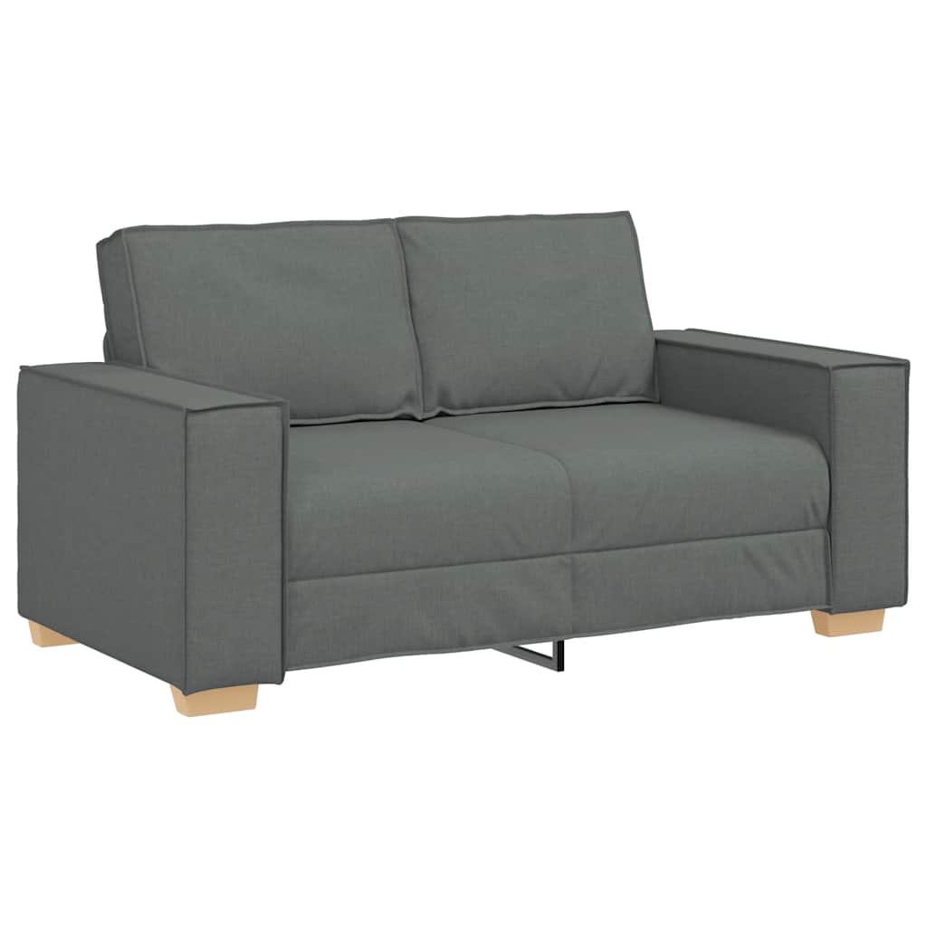 2-Seater Sofa Dark Grey 63.0"x30.7"x33.1" Fabric