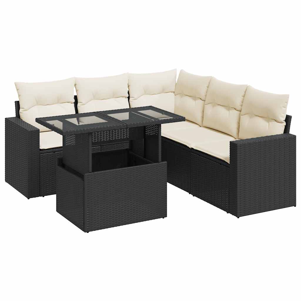 Garden Sofa Set Black