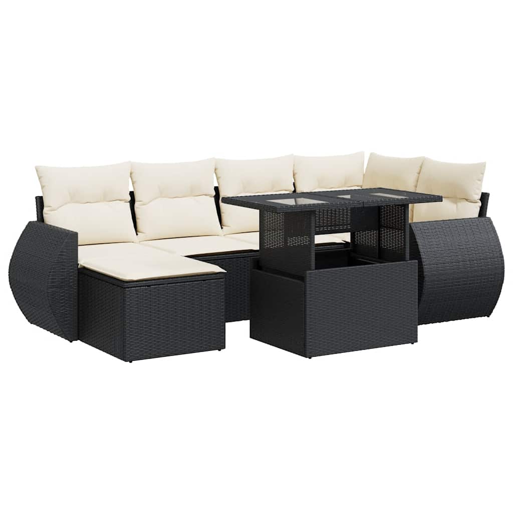 Garden Sofa Set Black