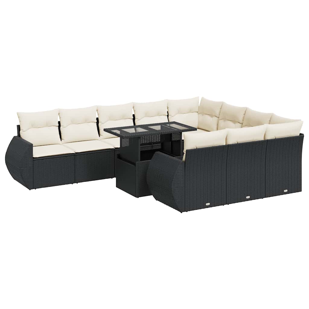 Garden Sofa Set Black