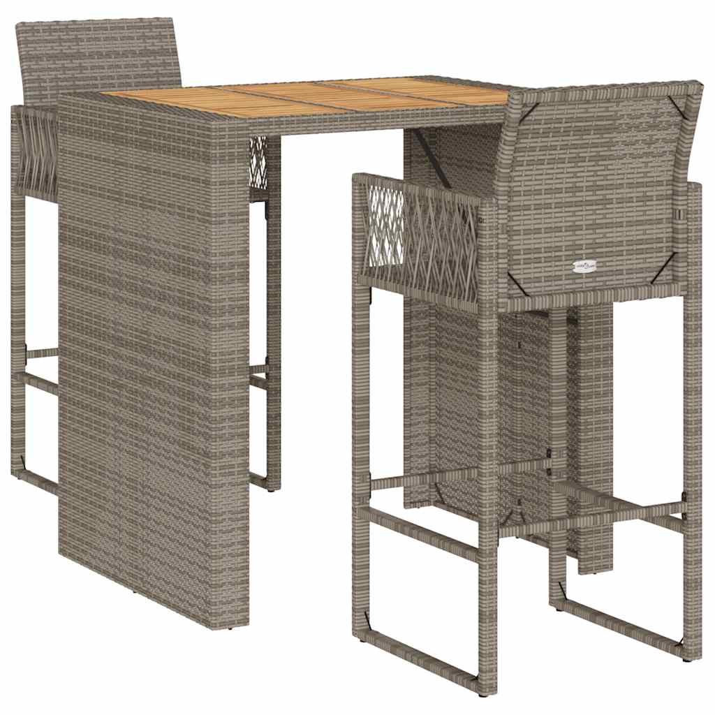 Garden Bar Set Grey