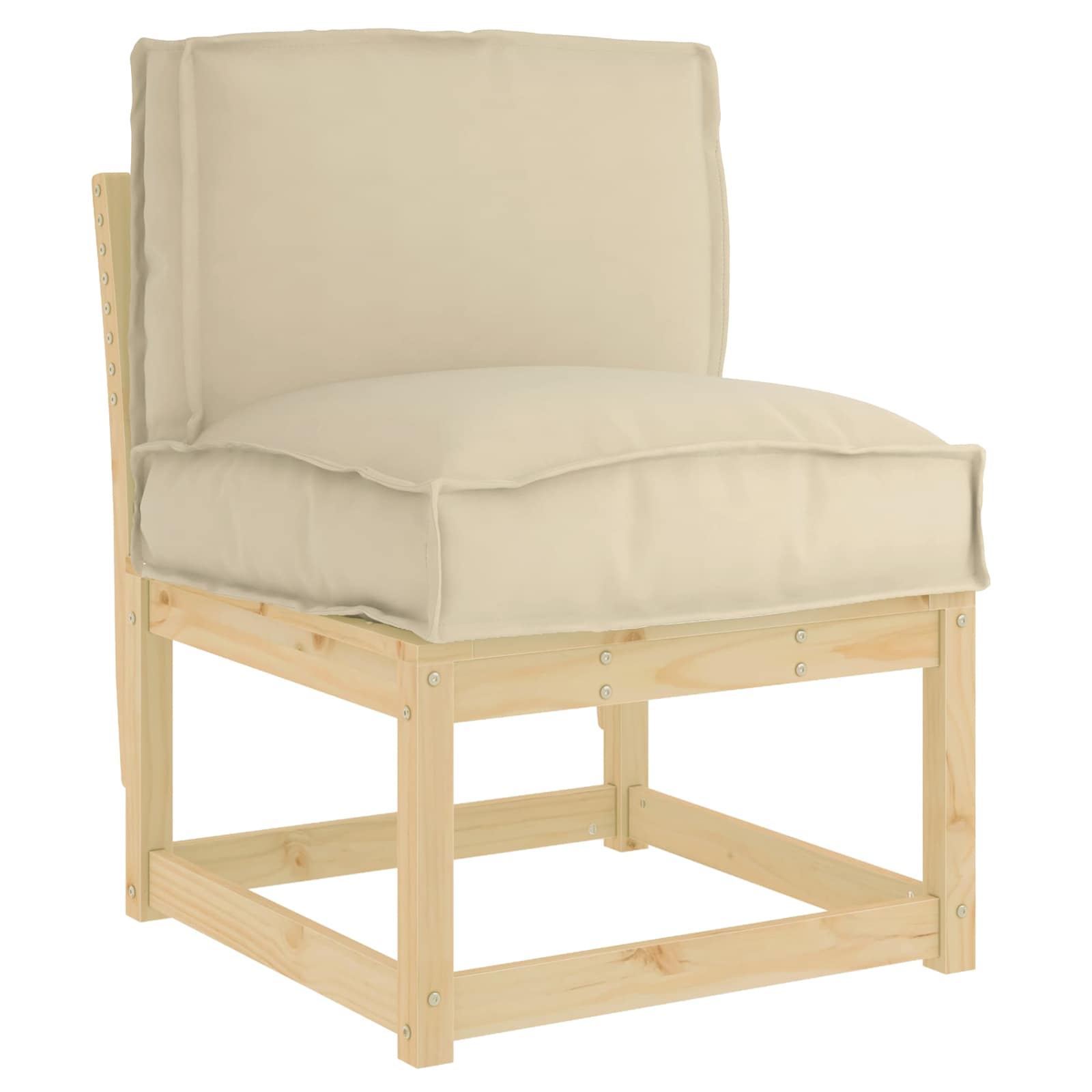 Cushion Beige 19.69 x 15.75 x 4.72 in Oxford Fabric