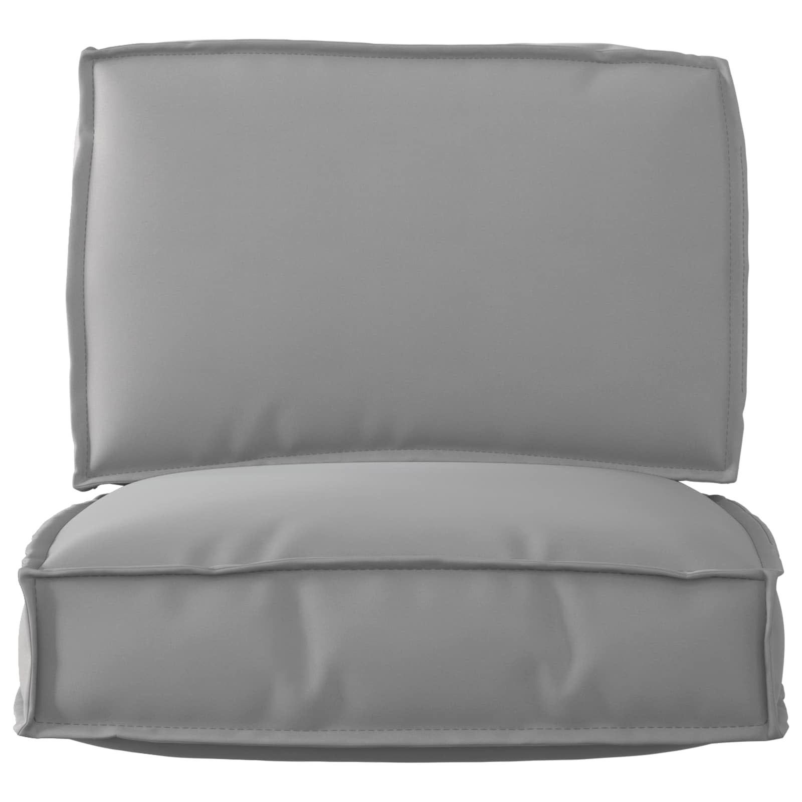 Pallet Cushion Set 2 pcs Grey Oxford Fabric