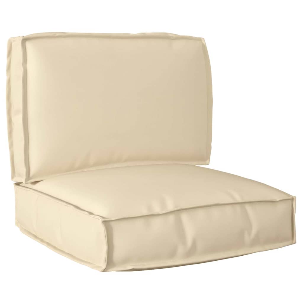 Pallet Cushion Set 2 pcs Beige Oxford Fabric