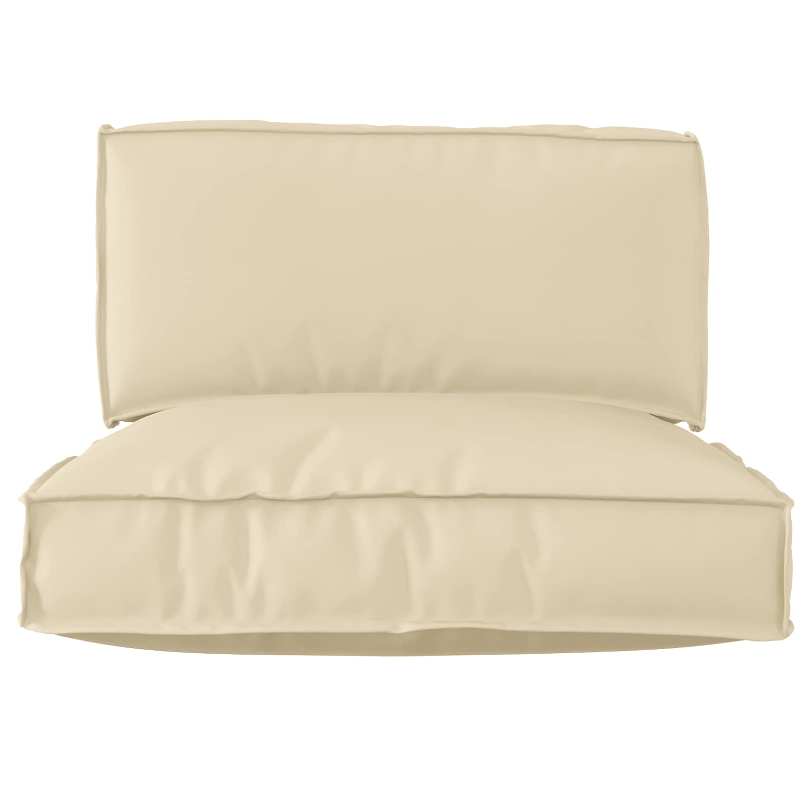 Pallet Cushion Set 2 pcs Cream Oxford Fabric