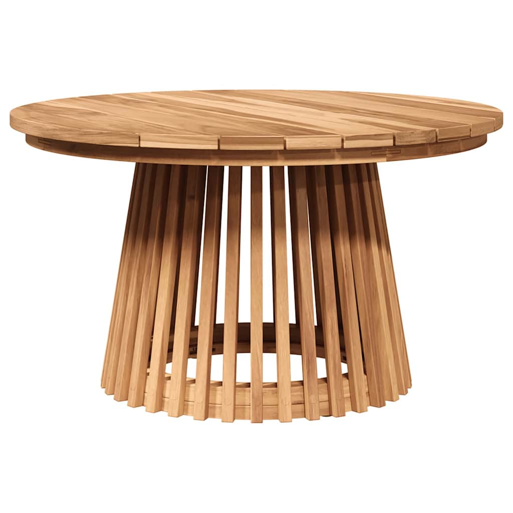 Side Table Brown 27.56 x 27.56 x 15.75 in Solid Teak Wood