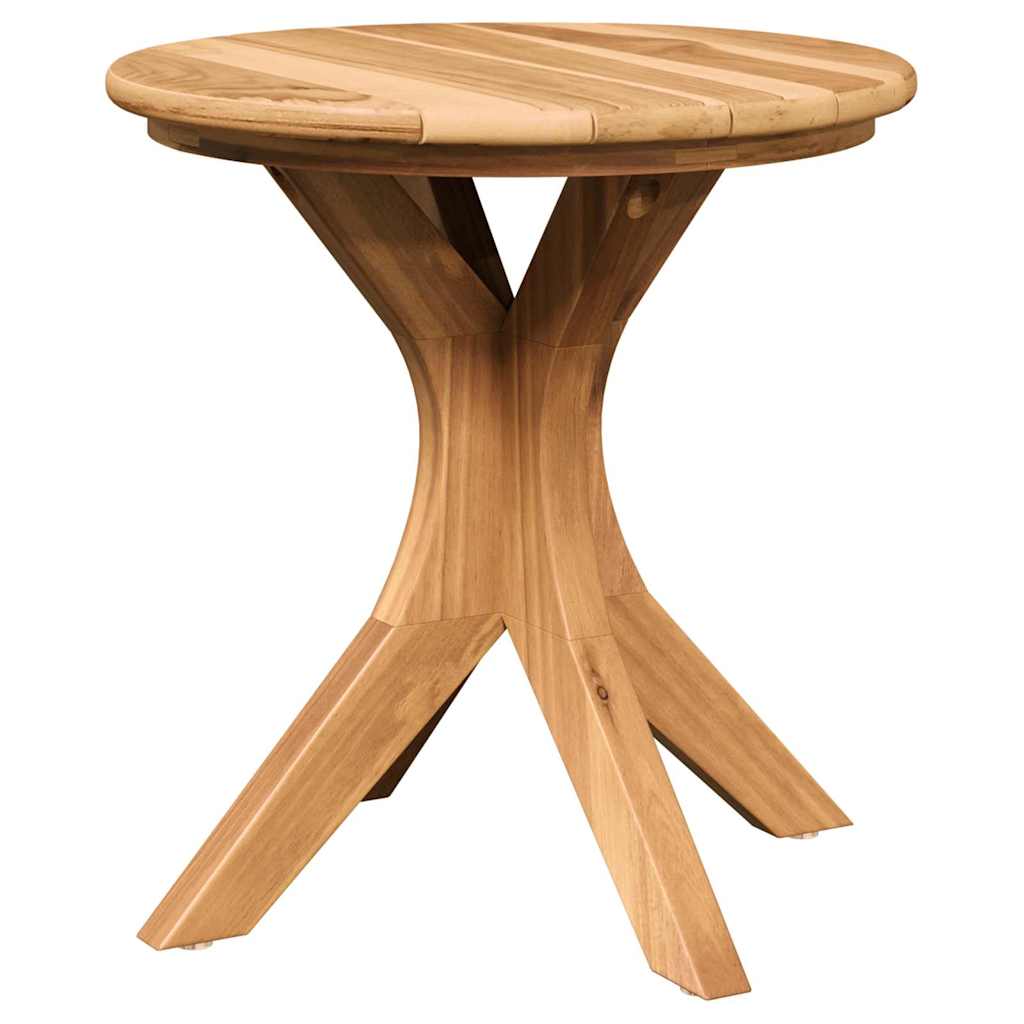 Side Table Brown 15.75 x 15.75 x 16.14 in Solid Teak Wood