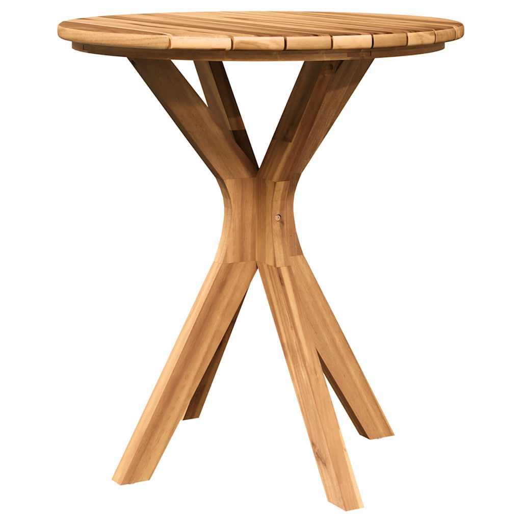 Side Table Brown 27.56 x 27.56 x 29.53 in Solid Teak Wood