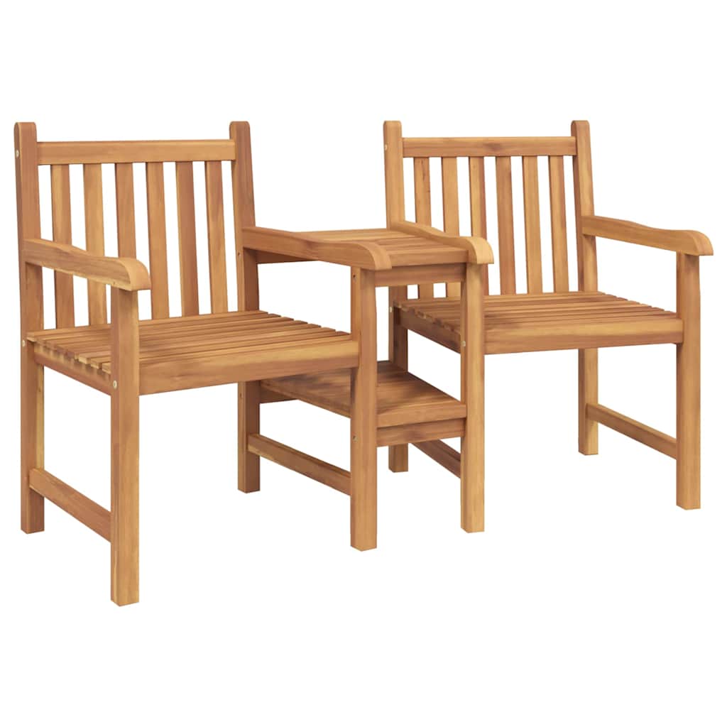 Chair Brown 59.84 x 24.80 x 35.04 in Solid Teak Wood