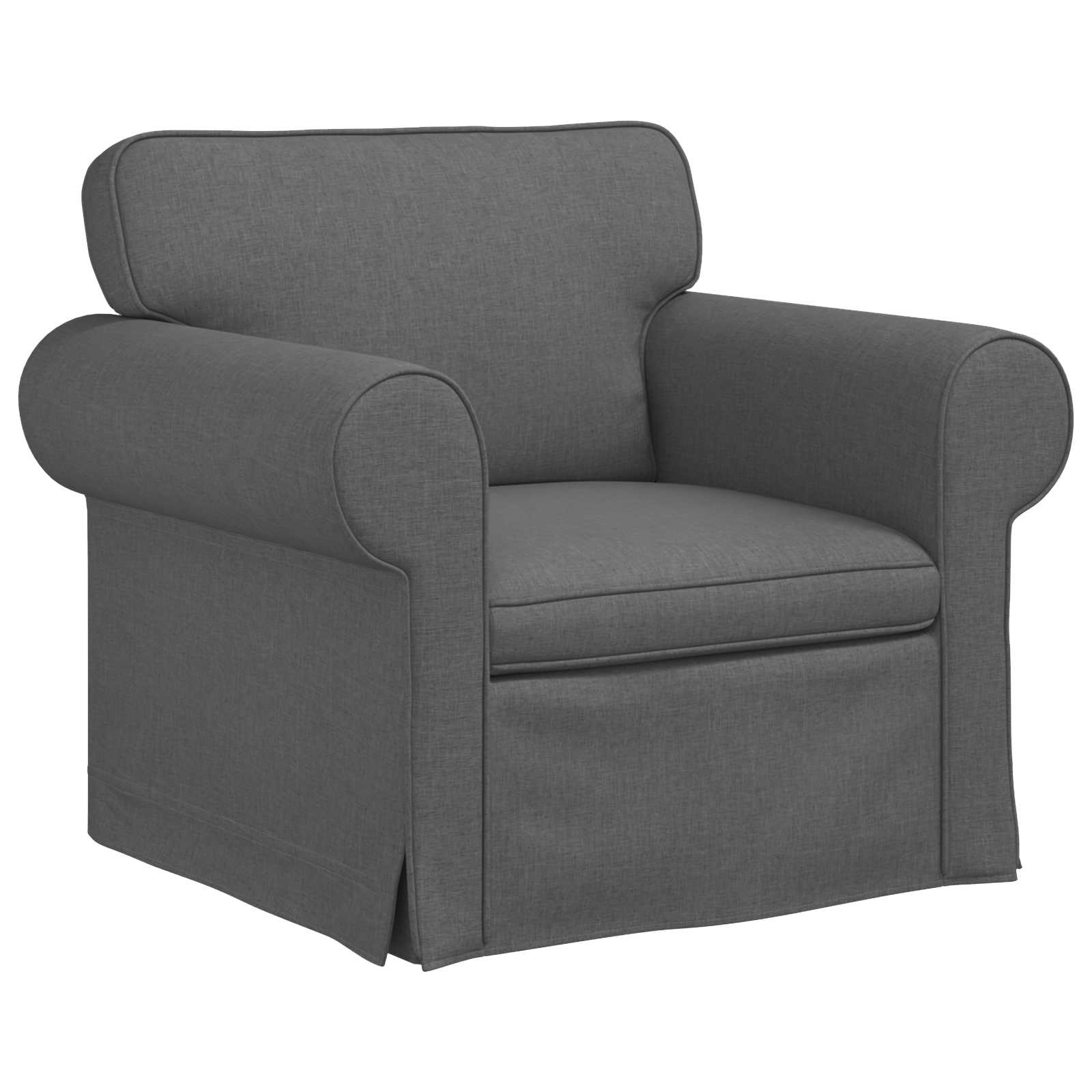 Sofa Dark Grey 37.40 x 32.28 x 31.50 in Fabric