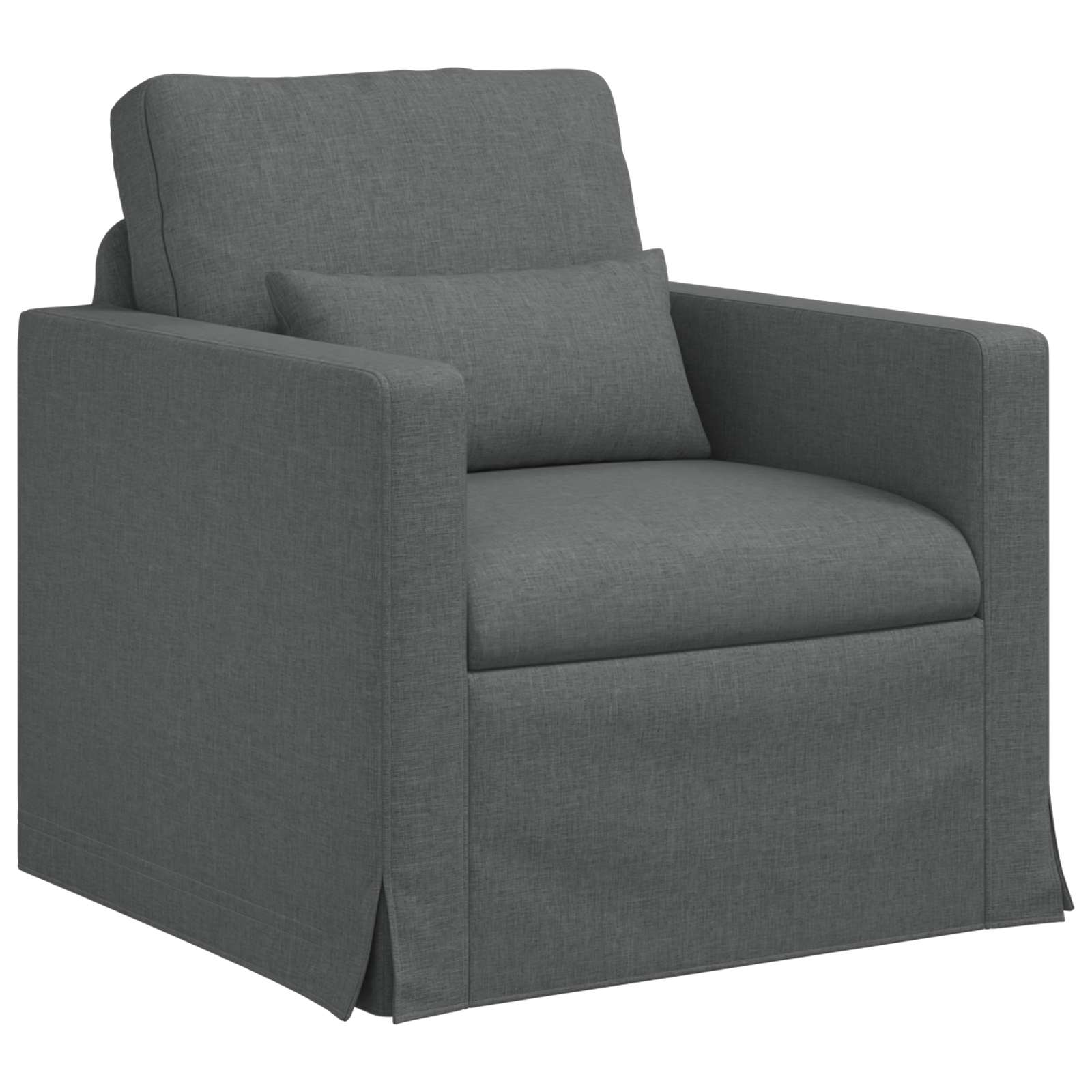 Sofa Dark Grey 30.71 x 30.71 x 31.50 in Fabric