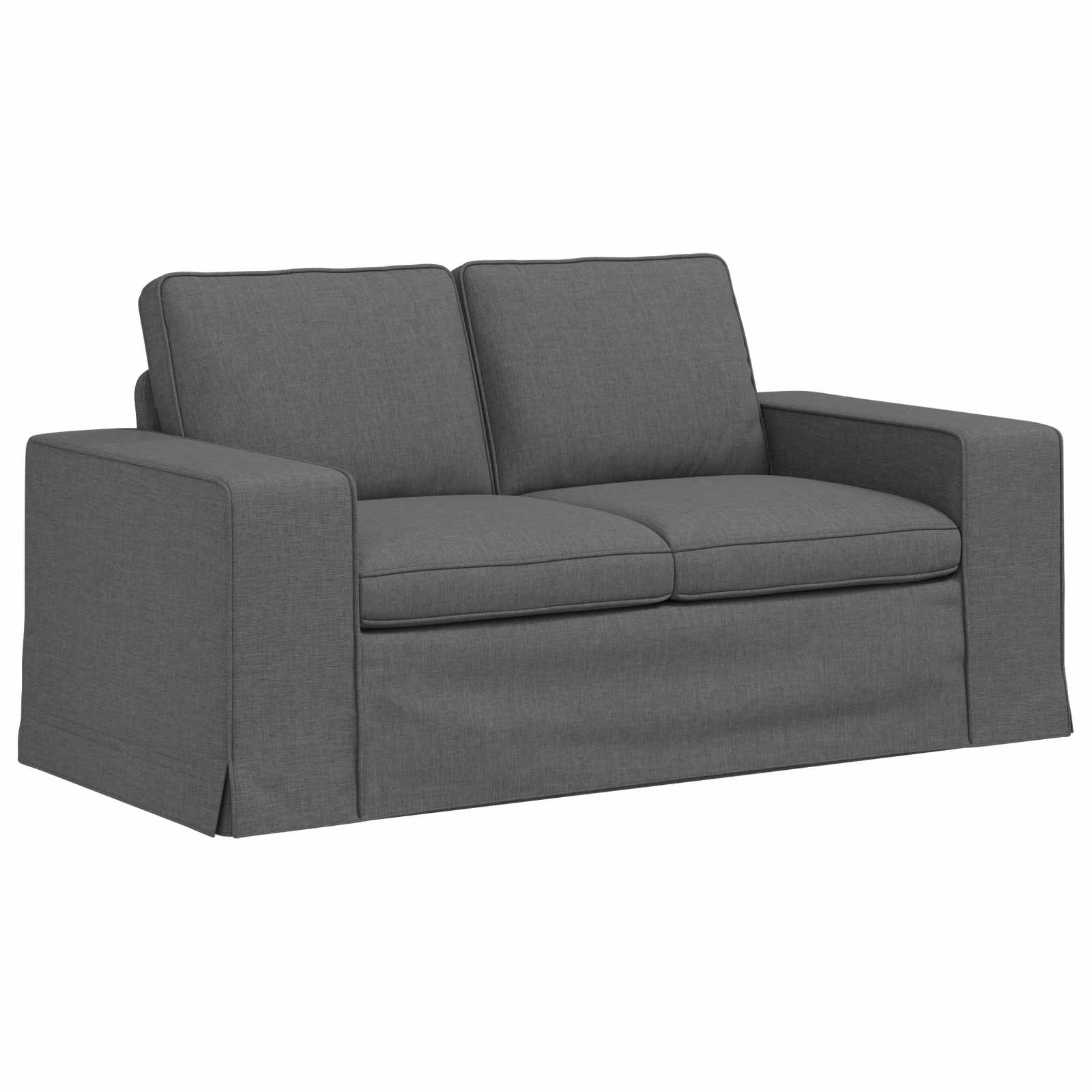 Sofa Dark Grey 63.78 x 31.50 x 32.28 in Fabric
