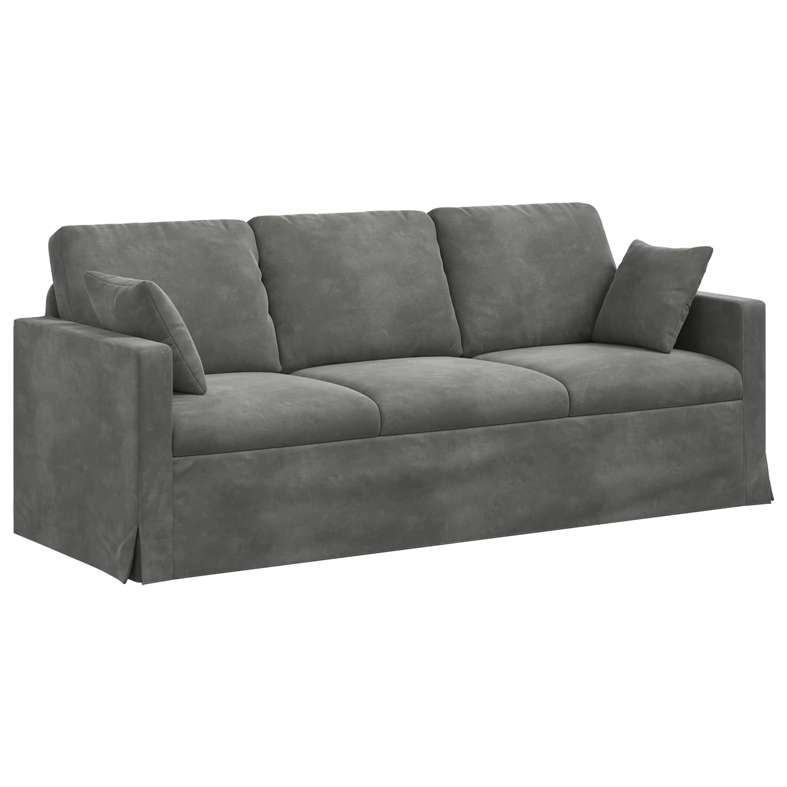 Sofa Dark Grey 77.95 x 30.71 x 31.50 in Velvet