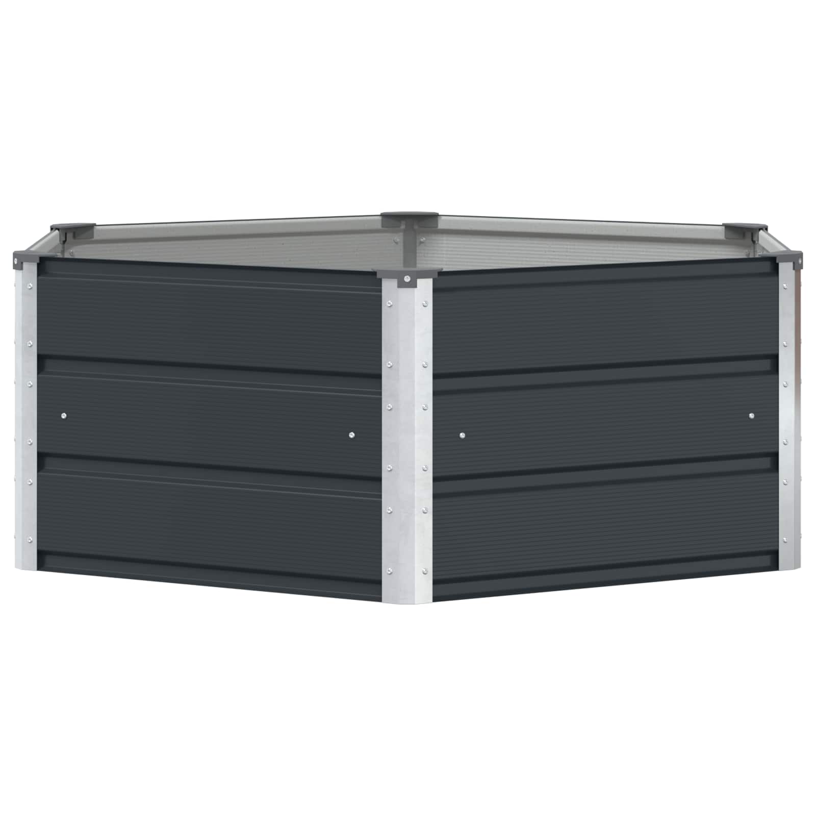 Planter Anthracite 50.79 x 50.79 x 17.72 in Steel