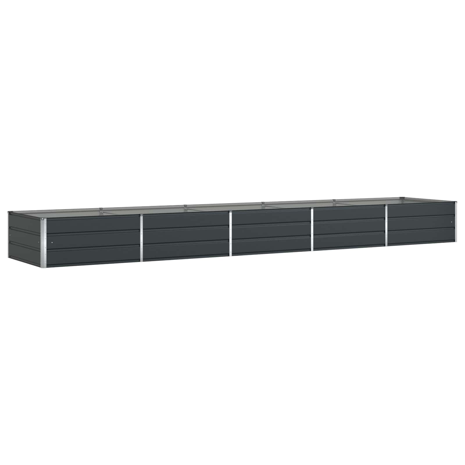 Planter Anthracite 188.98 x 39.37 x 17.72 in Galvanised Steel