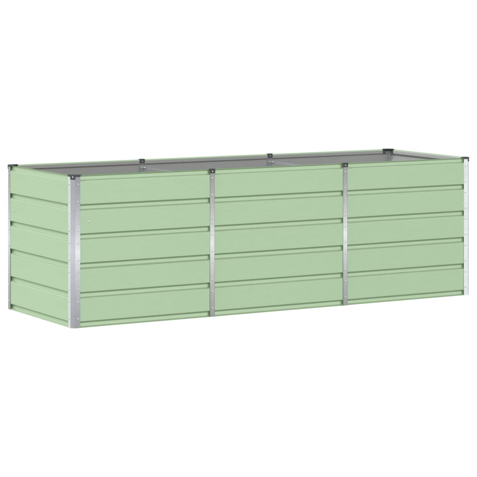 Planter Green 240 x 80 x 75 cm Steel