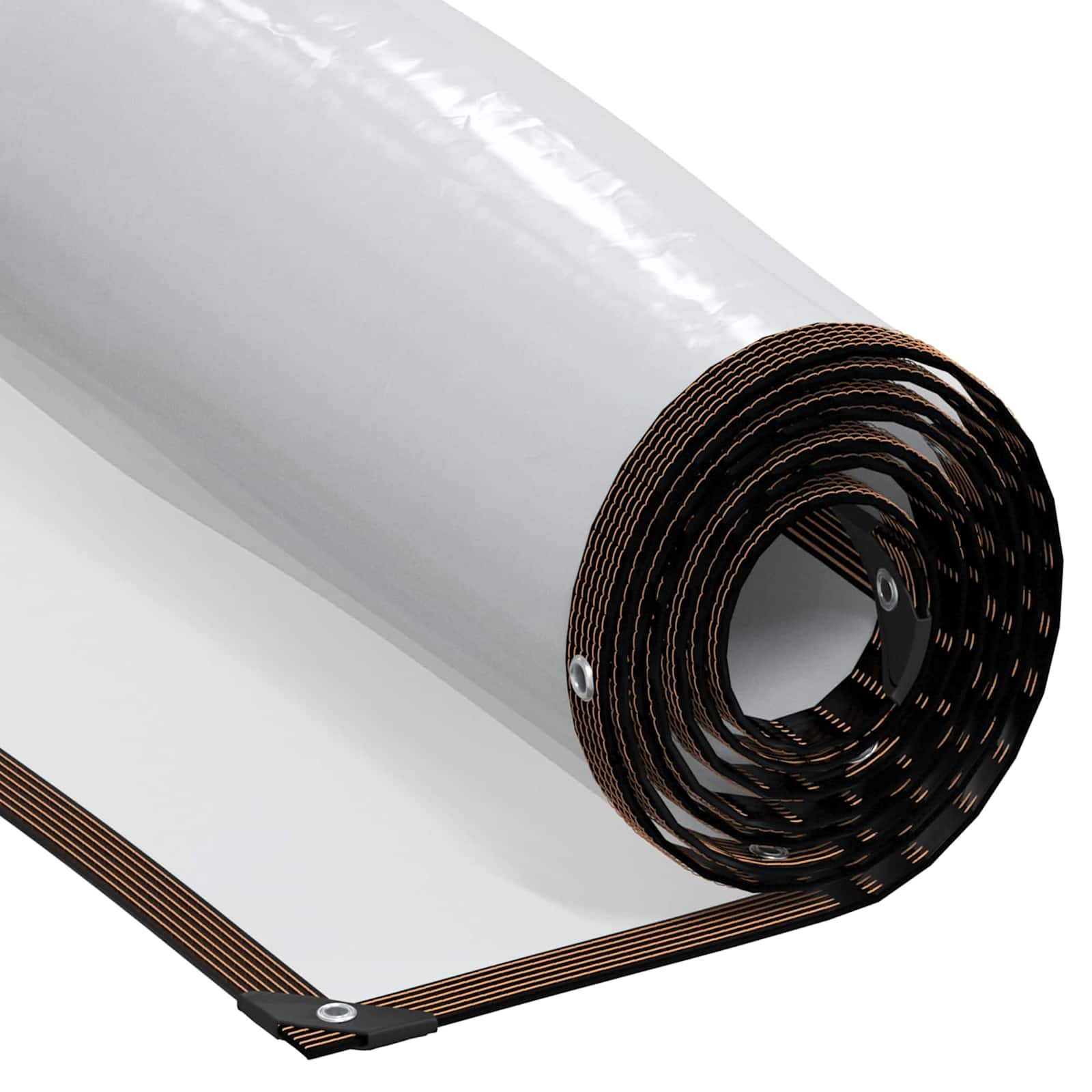 Tarpaulin with Eyelets Transparent 9.84 x 9.84 ft Polyethylene
